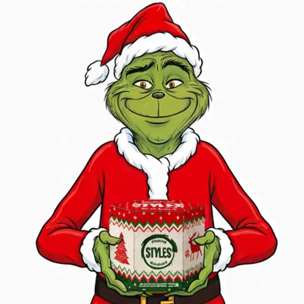 grinch con box natalizio da 7 lattine birrificio artigianale styles